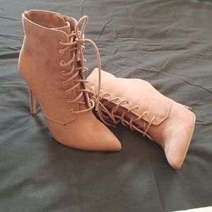 Just fab laceup booties